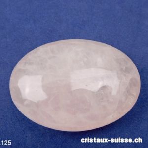 Quartz rose clair, galet env. 7 x 5 cm