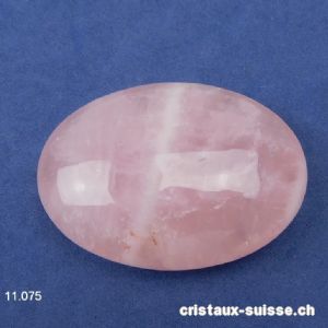 Quartz rose, galet env. 7 x 5 cm