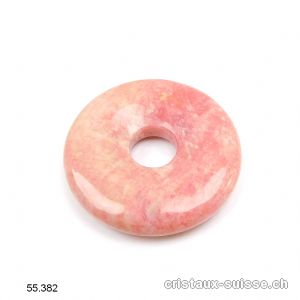 Thulite de Norvège - Zoïsite rose, Donut 3 cm