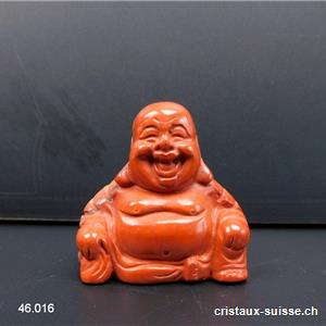 Petit Bouddha Jaspe rouge 3 x 3 x ép. 1,5 cm