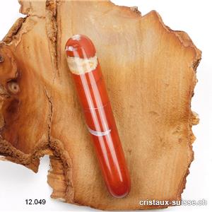 Bâton Jaspe rouge brèché 8,5 - 9 x 2 cm épais