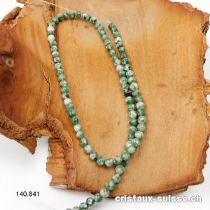 Rang Agate des Arbres 4 - 4,5 mm / 38 cm, env. 86 boules, MATTE