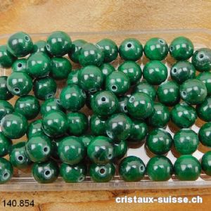 Malachite, boule percée 5,5 - 6 mm