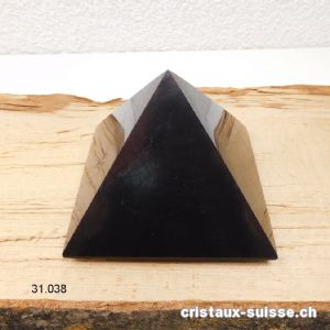 Pyramide Schungite 10 cm x haut. 6,5 cm, 550 à 600 grammes
