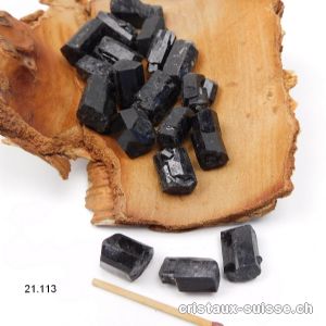 Tourmaline noire brute 1,5 à 2,2 cm