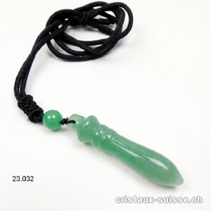 Pendule Aventurine verte 5 cm, pendule de Thot