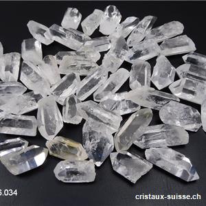 Cristal de Roche, pointe brute 2 à 4 cm, 5 - 8 grammes