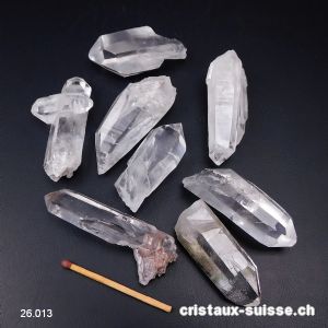 Cristal de Roche pointe brute 4 à 6 cm, 19 - 25 grammes