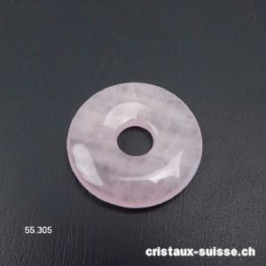 Quartz rose, donut 3 cm