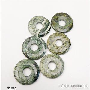 Chrysotile - Serpentine oeil d'argent - donut 2,3 - 2,5 cm. OFFRE SPECIALE