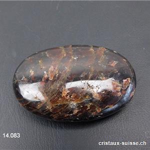 Grenat almandin, pierre anti-stress arrondie 4 x  2,8 - 3 cm. Qualité B. OFFRE SPECIALE