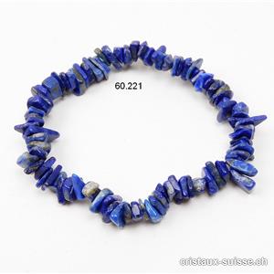 Bracelet Lapis-lazuli, élastique  17 - 17,5 cm. Taille S. OFFRE SPECIALE