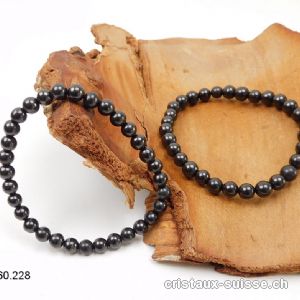 Bracelet Schungite 6 mm / 18,5 - 19 cm
