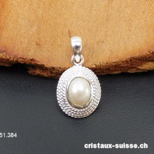 Pendentif Perle d'eau douce en argent 925