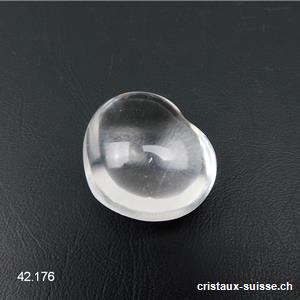 Coeur Cristal de Roche du Brésil 2,8 - 3 x 2,5 cm. Qual. A