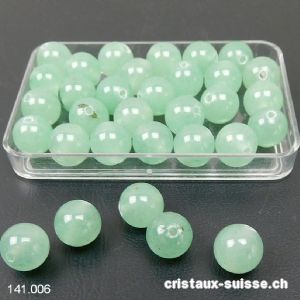 Aventurine verte, boule percée 8 - 8,5 mm