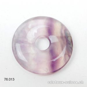 Fluorite arc-en-ciel claire, Donut 4 cm. OFFRE SPECIALE