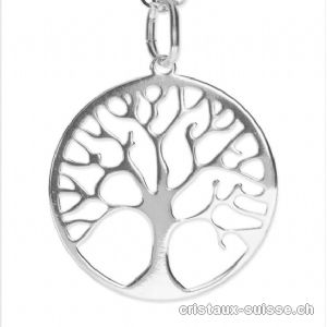 Collier Arbre de Vie 15 mm, avec chaîne 42 cm en argent 925