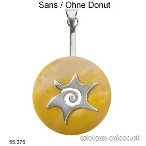 Support SOLEIL en argent 925, pour donut 3 à 4 cm