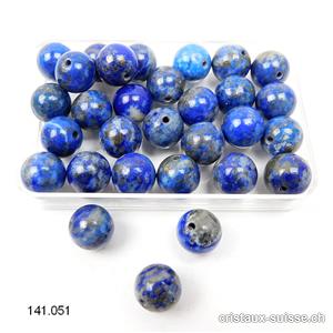 Lapis-lazuli AB, boule percée 8 - 8,5 mm. OFFRE SPECIALE