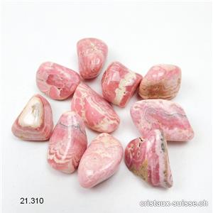 Rhodochrosite d'Argentine 2 à 2,5 cm / 4,5 à 5,5 grammes. Taille M