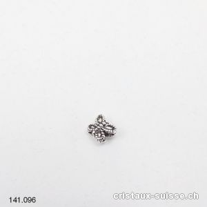 1 Papillon Intercalaire en argent 925 vieilli 6 x 5 mm