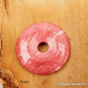 Thulite de Norvège, Zoïsite rose-rouge, Donut 4 cm