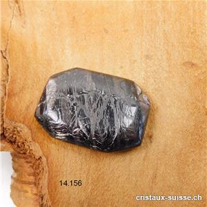 Hypersthène, pierre Anti-stress à pans coupé 3,7 x 2,7 cm. OFFRE SPECIALE