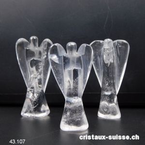 Ange Cristal de Roche 5 - 5,5 x 2,5 cm