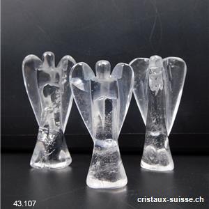 Ange Cristal de Roche 5 - 5,5 x 2,5 cm