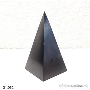 Pyramide haute en Schungite, base env. 4 cm x haut. 7,5 cm