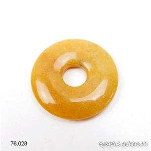 Agate nature jaune foncé, Donut 3 cm