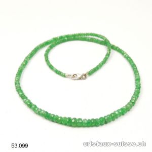 Collier Grenat Tsavorite facetté 2 à 4 mm / 45 cm