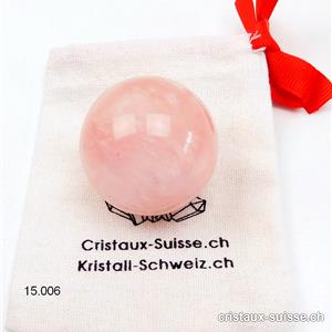1 Boule de massage Quartz rose 4 cm