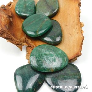 Aventurine - Fuchsite vert-brun plat 4 - 5 cm. Taille L-XL. Offre Spéciale