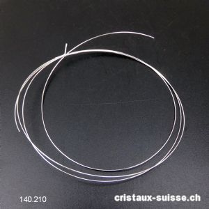 Fil d' Argent fin et semi-souple 925/1000. 1 mètre x épaisseur 0,5 mm. OFFRE SPECIALE