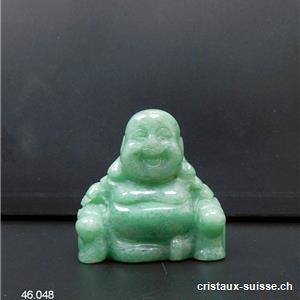 Bouddha Aventurine verte 3,5 x 3,5 cm
