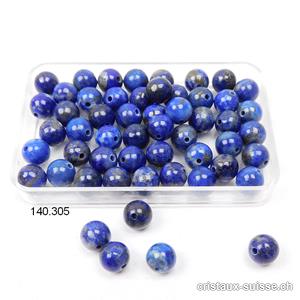 Lapis-lazuli, boule percée 5,8 - 6 mm