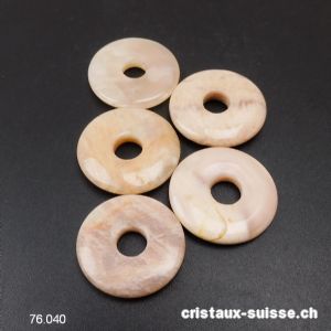 Pierre de Lune claire de Tanzanie, Donut 3 cm