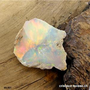 Opale brute d'Ethiopie. Pièce unique de 15,2 carats