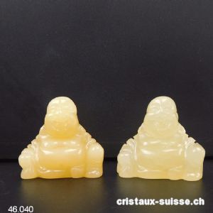 Bouddha Calcite jaune 3 cm, Petit