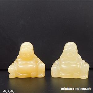 Petit Bouddha Calcite jaune 3 cm
