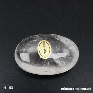 Cristal de roche, pierre anti-stress arrondie 4,5 x 3 cm