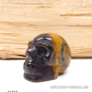 Crâne Oeil de Tigre 5 cm. 90 à 100 grammes