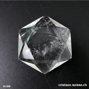 Sceau de Salomon Cristal de Roche, diagonale 5,4 cm. Pièce unique