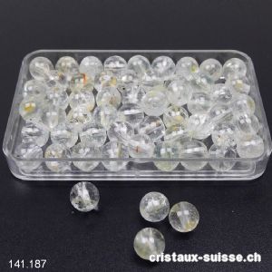 Topaze claire non traitée, boule percée 5,5 à 6,3 mm. OFFRE SPECIALE