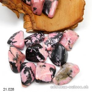 Rhodonite 2,5 - 3,5 cm/10 - 15 grammes. Taille M