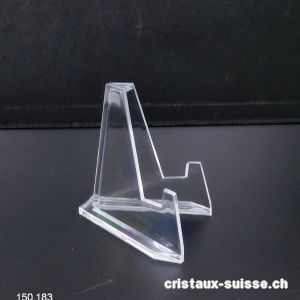 Support - Chevalet en Plexiglas petit, haut. 5,6 x larg. 3,6 cm