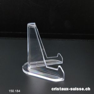 Support - Chevalet en Plexiglas moyen, haut. 6,7 x larg. 4 cm