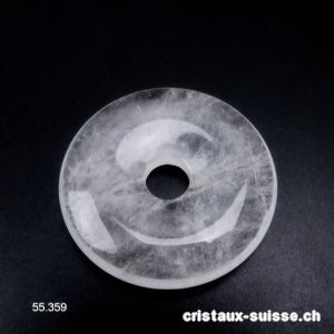 Cristal de roche, donut 4 cm. OFFRE SPECIALE